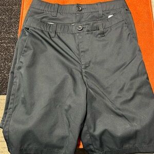 Two boys black dry, fit under armor shorts